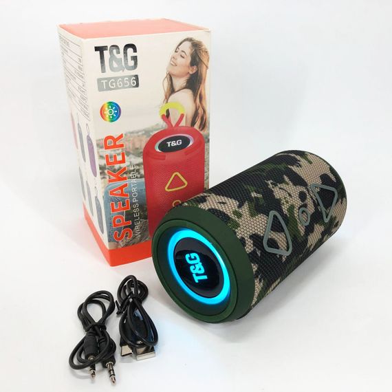 Беспроводная блютуз колонка в дорогу TG656, Портативная акустическая bluetooth колонка YM-76 | Зображення 6