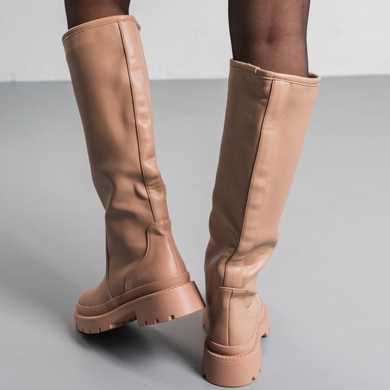 Чоботи жіночі Fashion Gamora 3864 41 розмір 26 см Бежевий | Зображення 5