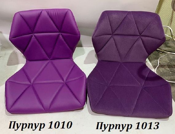 Стілець із м'яким сидінням Torino WT-Office D-530 мм на білій хрестовині з колесами Оксамит пурпурний B-1013 | Зображення 4