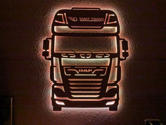 Панно декоративная картина на стену DAF LED 16 цветов телефон 760х900 acr-p000181 | Зображення 6