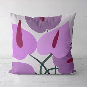 Подушка декоративная Soft Акварельные цветы 45x45 см (45PST_23M052)