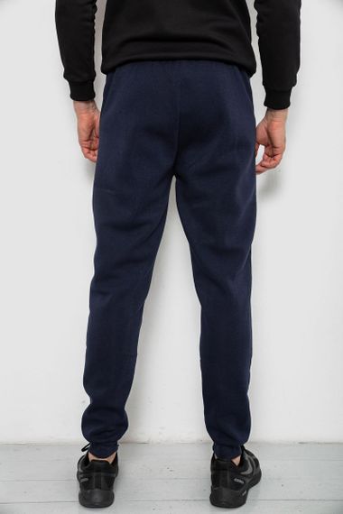 Спортивные штаны мужские на флисе, цвет синий, 244R41553 | Зображення 3