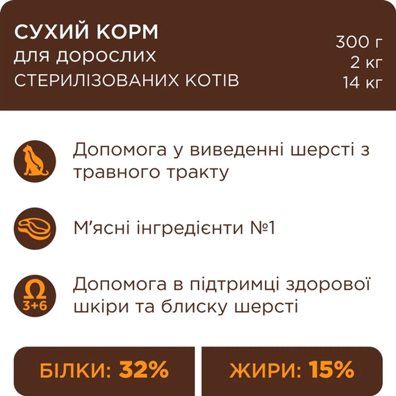 Сухий корм для дорослих кішок Club 4 Paws (Клуб 4 Лапи) Преміум. З Кроликом 2 кг | Зображення 4