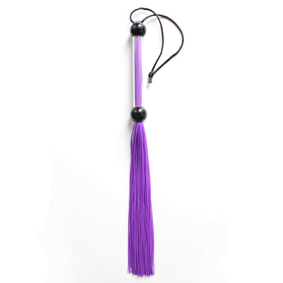 Батіг фіолетовий, ручка з кульок FLOGGER, 39 см Sex Aura