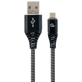 Cablexpert CC-USB2B-AMmBM-2M-BW USB 2.0/Micro B 2м Кабель - Повербанки