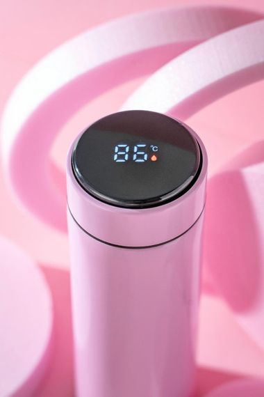 Термос питьевой с индикатором Adler AD-4506-pink-LED 473 мл розовый | Зображення 2