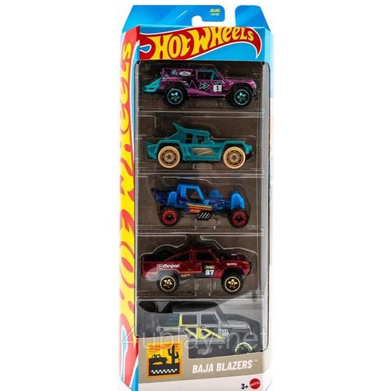 Hot Wheels Baja Blazers Подарочный набор из 5-ти внедорожников Хот Уилс