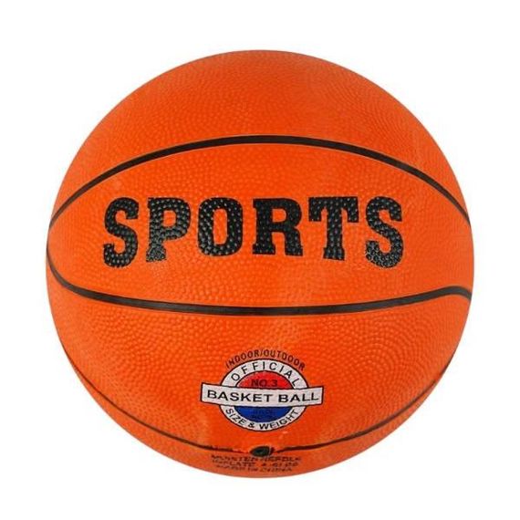 М'яч баскетбольний PVC 280г розмір №3 C 62968 Помаранчевий