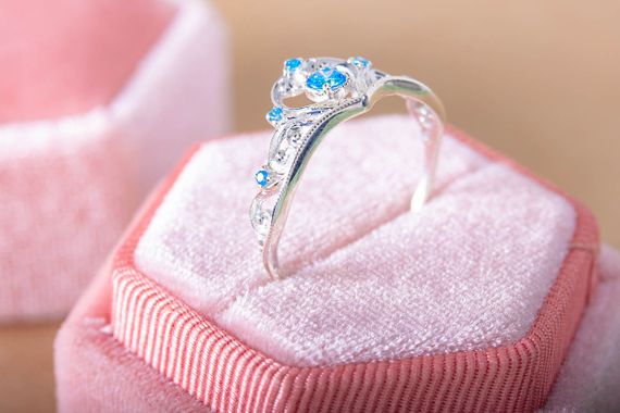 Серебряное кольцо корона | Зображення 4