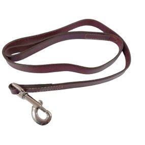 Повідець шкіряний для собак Coastal Circle-T Dog Leash, 1.2 м х 2 см, кремовий