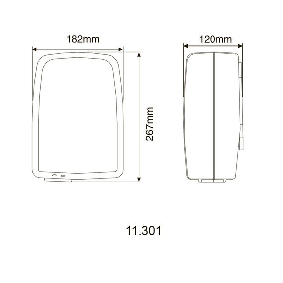Сушарка для рук HOTEC 11.301 ABS White | Зображення 1