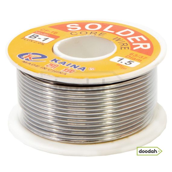 Припій з флюсом SOLDER CF-10 B-1, 1,5 мм, flux 2.0%, 100 г - KAINA | Зображення 1