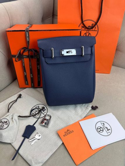 Месенджер синій Hermes Hac a Dos PM Blue c884