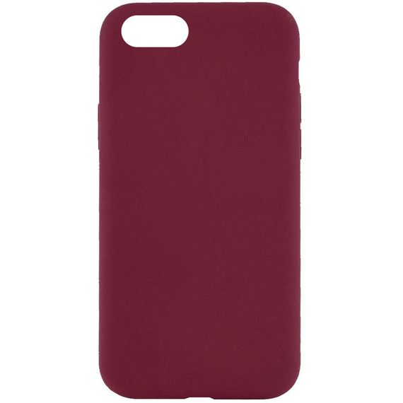 Чохол Silicone Case Full Protective (AA) NO LOGO для Apple iPhone 6/6s (4.7") Бордовий / Plum