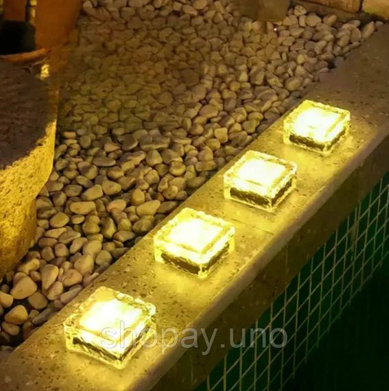Садовый светильник Ice Cube теплый белый 10×6×10 см | Зображення 1