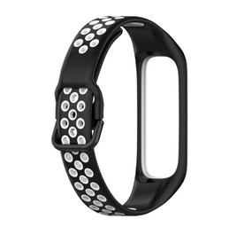 Силиконовый ремешок Primo Perfor Sport для фитнес-браслета Samsung Galaxy Fit 2 (SM-R220) - Black&White