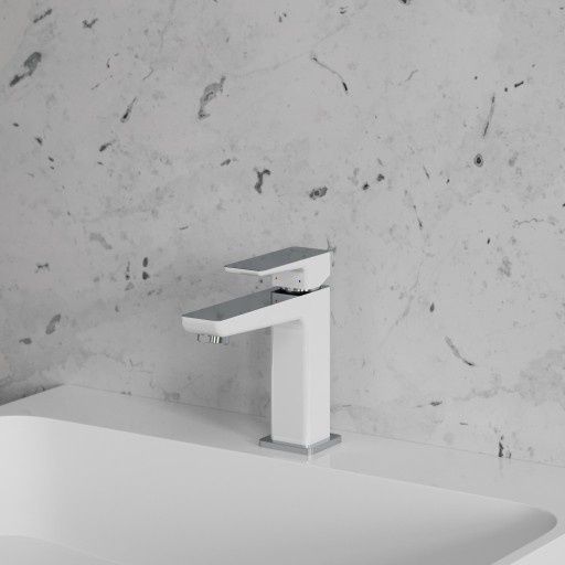 Змішувач для раковини Omnires Parma white (PM7410CRB) | Зображення 1