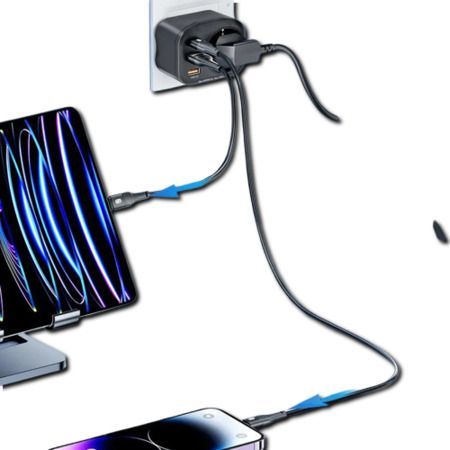 Мережевий зарядний пристрій 4в1, 4000Вт, USB-C, 2хUSB-A + розетка 220В, XPRO (234570650_306) | Зображення 9