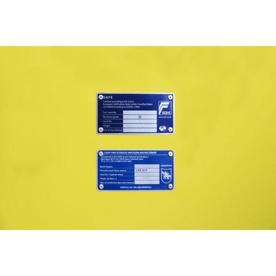 Сейф огне-взломостойкий GRIFFON CLE III.80.E COMBI GLOSS YELLOW | Зображення 3