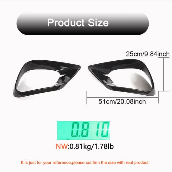 Накладки на передній бампер (для AMG-Line 2017-2019, Карбон) для Mercedes E-class coupe C238 рр | Зображення 4