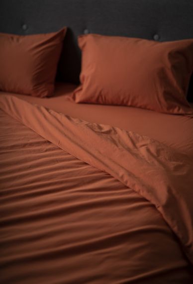 Комплект постільної білизни SoundSleep Stonewash Adriatic Orange євро цегляний (92670587) | Зображення 4