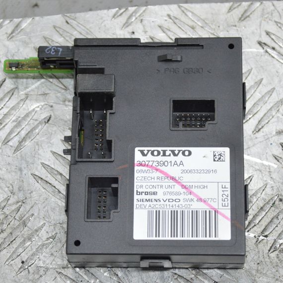 Блок моторчика склопідйомника передніх лівих дверей Volvo V50 2004-2012 Вольво В50 30773901AA 976589104