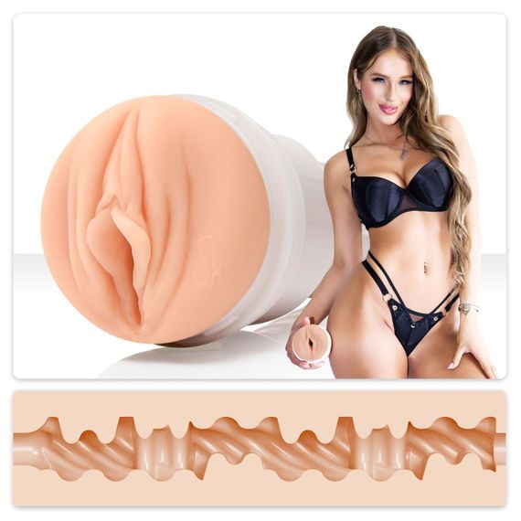 Мастурбатор Fleshlight Girls Sky Bri Celestial, со слепка вульвы модели, очень нежный Sex Aura | Зображення 1