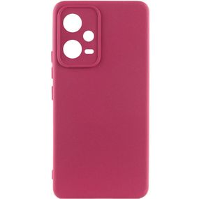 Чехол Silicone Cover Lakshmi Full Camera (A) для Xiaomi Poco X5 5G / Redmi Note 12 5G Full camera, Бордовый / Marsala