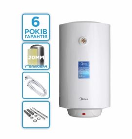 Бойлер MIDEA D80-15F1 (W) 80л мокрий тен