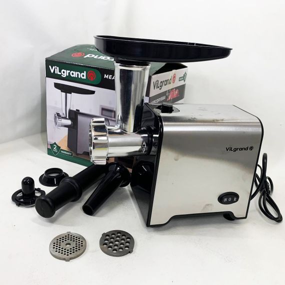 М'ясорубка електрична з нержавіючої сталі VILGRAND V1212MG сталева 1200 Вт | Зображення 8