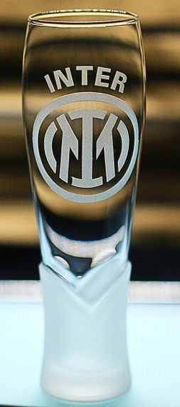 Пивний келих крафтовий 440 мл ФК Internazionale Milano Інтер з гравіюванням подарунок для фаната футбольна кружка