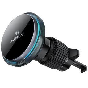 Автодержатель с БЗУ Acefast D61 Magnetic Wireless Charging Qi2 25W Gray