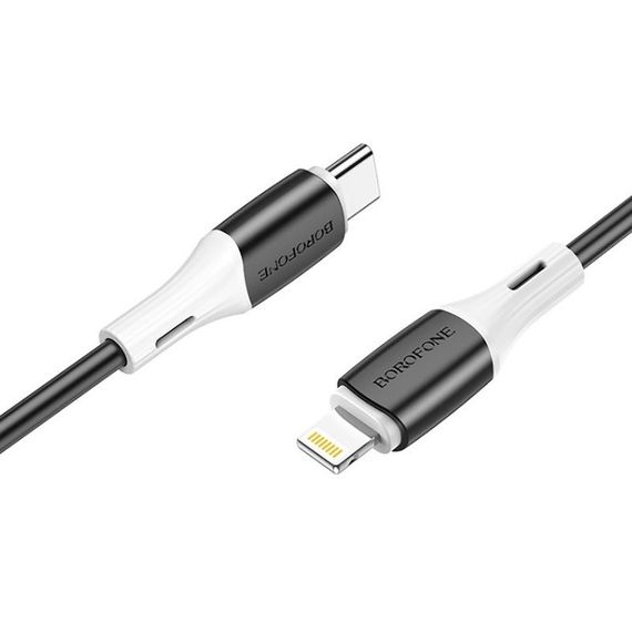 Дата кабель Borofone BX79 Type-C to Lightning (1m) Черный | Зображення 1