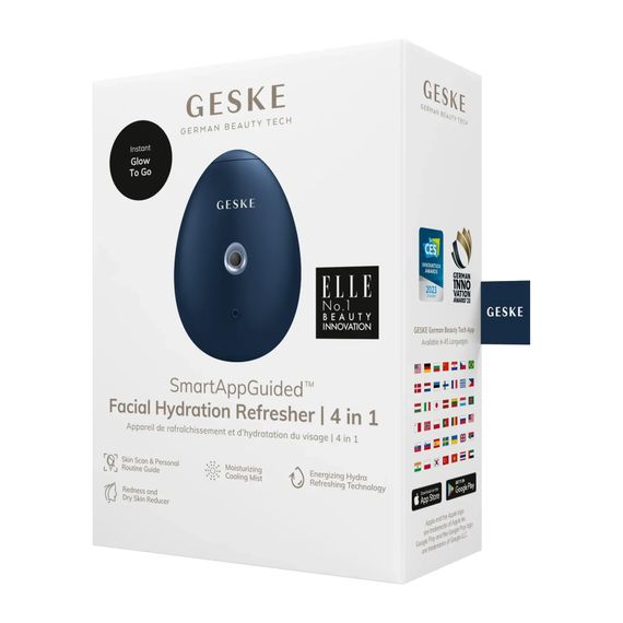 Електронний освіжувач для зволоження обличчя GESKE Facial Hydration Refresher 4в1 gray, Синій | Зображення 7