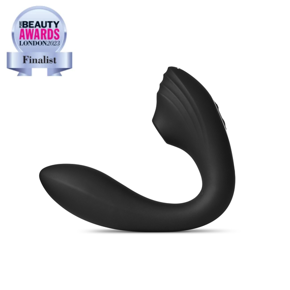 Вакуумный вибратор 2 в 1 Pearl Vibe, чёрный, So Divine (Великобритания) sexstyle | Зображення 1