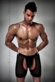 Чоловічі трусики-шорти Passion 012 THONG black, 2XL/3XL