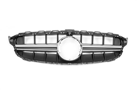 Передняя решетка E63-design 2014-2018, с камерой для Mercedes C-сlass W205 | Зображення 1