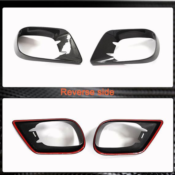 Накладки на передній бампер (для AMG-Line 2017-2019, Карбон) для Mercedes E-class coupe C238 рр | Зображення 6