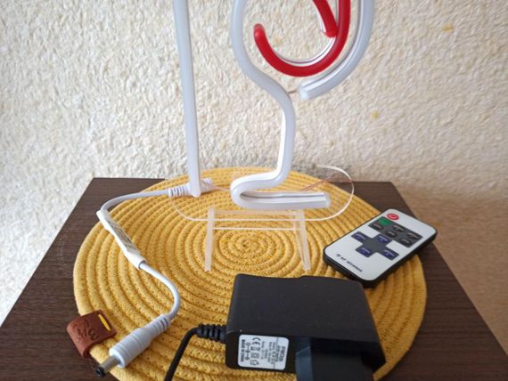 Неоновий світильник Пляшка вино бокал 300х130 acr-n000002 | Зображення 7