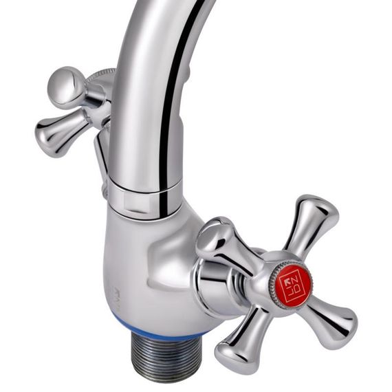 Смеситель для кухни Lidz Lamb 276F двухвентильный LDLAM276FCRM22019 Chrome | Зображення 4