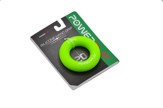 Еспандер кистьовий силіконовий PowerPlay PP-4324 Hand Grip Ring Medium 20 кг. Зелений | Зображення 9