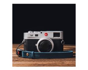 Шкіряний ремінець на руку для фотоапарата Fluxo синій, аксесуари для фотокамери