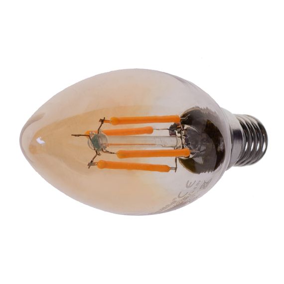 Лампа светодиодная LED 6W E14 COG WW C35 Amber 220V | Зображення 4