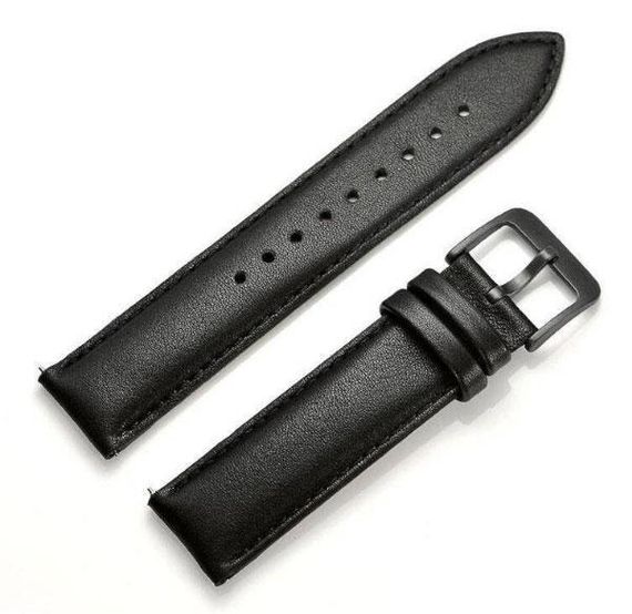 Кожаный ремешок Primo для часов Xiaomi Amazfit Bip/Amazfit Bip GTS/Amazfit Bip Lite - Black | Зображення 1