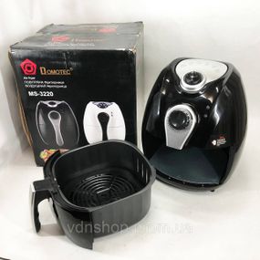 Безмасляная домашняя фритюрница Domotec MS-3220 1300 Вт 4, 5 л, Безмаслянная фритюрница для кухни QS-37