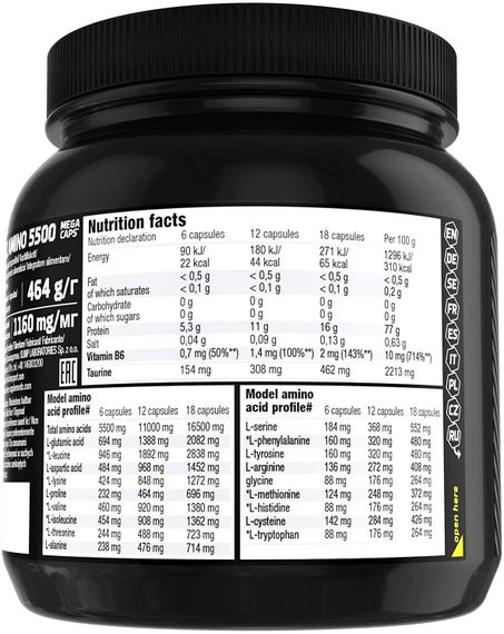 Аминокислотный комплекс Olimp Anabolic Amino 5500 Mega Caps 400 капсул | Зображення 1