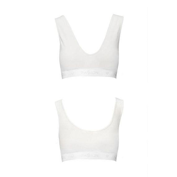 Спортивний топ з еластичної бавовни Passion PS005 TOP white,, L | Зображення 4