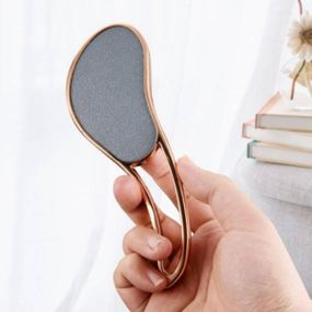 Пемза - терка для ног с ручкой Золото