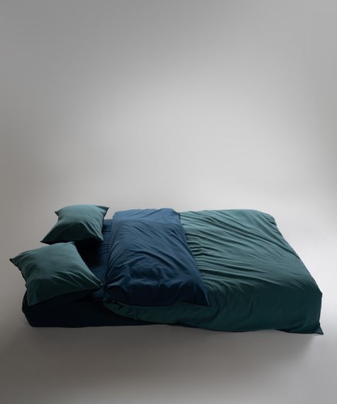 Постільна білизна Limasso Stonewashed Essualte 200 х 220 см  Dress Blue - Dark Green | Зображення 4