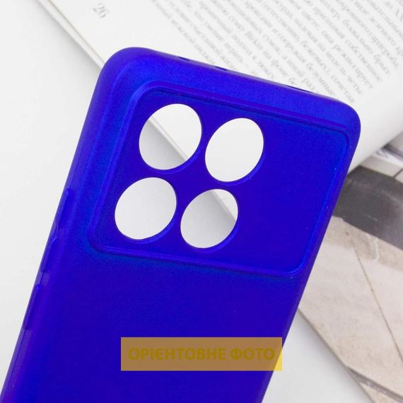 Чохол TPU GETMAN Liquid Silk Full Camera для Xiaomi Poco X6 / Note 13 Pro 5G Синій / Iris | Зображення 4